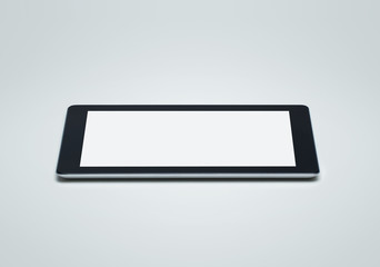 Poster - Blank digital tablet with clipping path