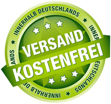 Button Banner "Versandkostenfrei Innerhalb D" Grün