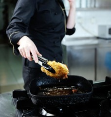 Wall Mural - chef preparing meal