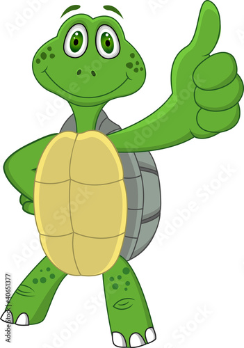 Obraz w ramie Turtle cartoon