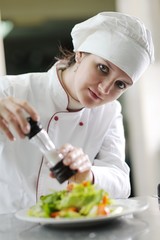 Wall Mural - chef preparing meal