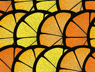 Poster - Citrus seamless background