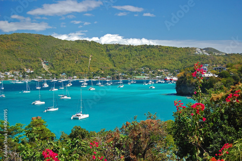 Fototapeta do kuchni View of Admiralty Bay on Bequia Island