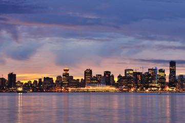 Wall Mural - Downtown Vancouver Winter Sunset