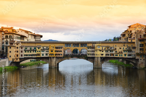 Photographie Ponte Vecchio bridge in Florence, Italy