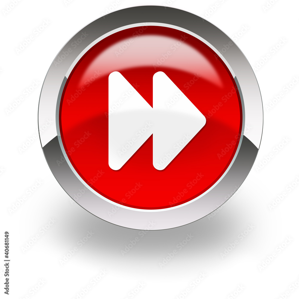 red fast forward icon Stock Illustration | Adobe Stock, image size:1000x1000