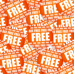 Poster - Free paper stickers seamless texture