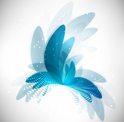 Wall Mural - Abstract vintage blue colorful background vector