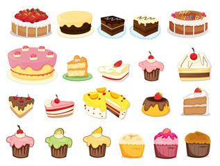 Wall Mural - cake collection