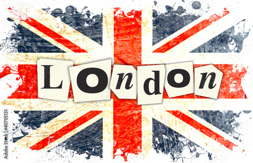 Naklejka na kafelki drapeau anglais london