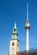 Berlin Alexanderplatz – Fernsehturm und Marienkirche