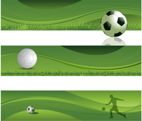 Wall Mural - Soccer design banners