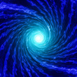 Abstarct blue spiral