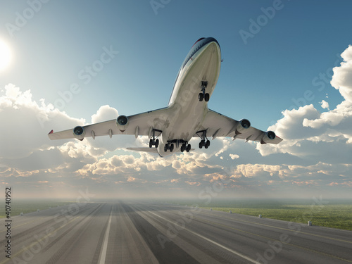 Nowoczesny obraz na płótnie airplane taking off