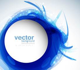 Wall Mural - abstract colorful blue circle background vector