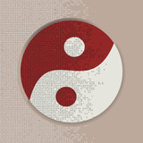 Fototapeta Psy - Asian circle icon