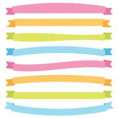 Wall Mural - bright banner ribbons