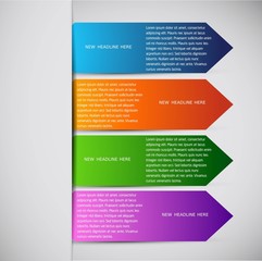 Wall Mural - abstract vector shiny sticker colorful label