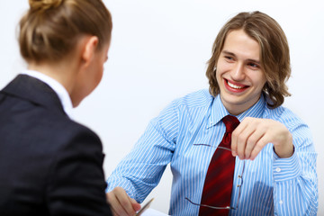 Wall Mural - Business meeting in office