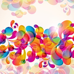 Aufkleber - Abstract background with bright elements.