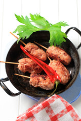 Wall Mural - Minced meat kebabs