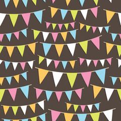 Wall Mural - party bunting