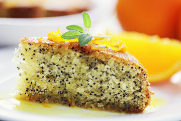 Wall Mural - orange cake