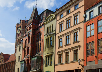 Sticker - old town of Torun, Poland