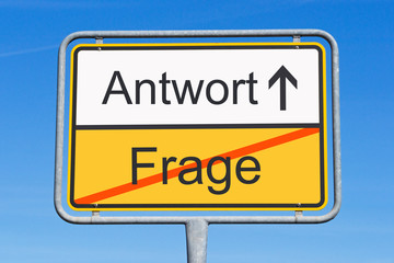 Poster - Die Antwort zur Frage