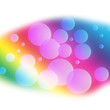 canvas print picture - abstract background with bubbles
