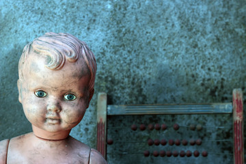 Wall Mural - vintage doll