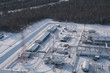 Transfer station at pipeline - top view