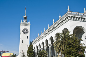 The railway station