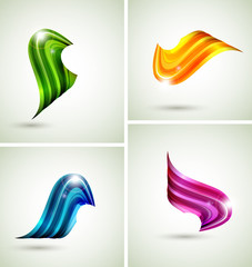 Wall Mural - Set of four abstract symbols