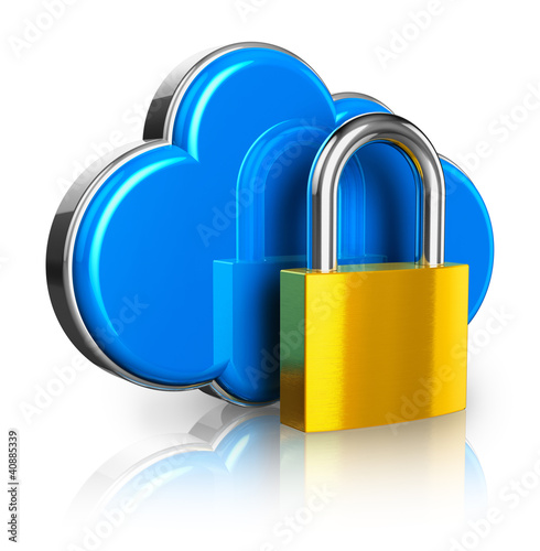 Cloud computing security concept