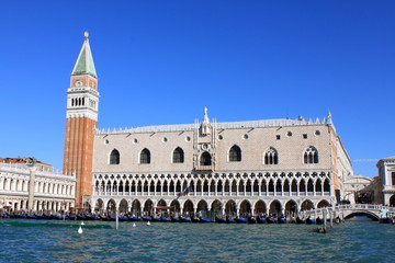 Sticker - palais des doges et campanile à venise - italie