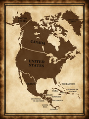 Map of North America