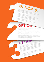 Poster - one two three - vector progress background