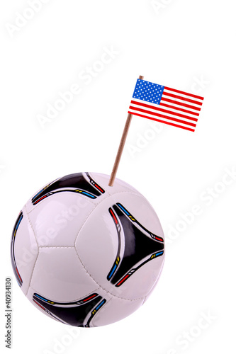 Soccerball or football in United States of America Stock-Foto | Adobe Stock
