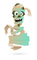 Wall Mural - Illustration of Scary Mummy