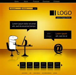 Wall Mural - Vektor Website Design Template