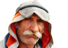 Old Oriental Man In Style With An Amazing Expression