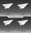 Vector set of paper airplanes