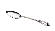 Sterling Silver Tea Spoon Isolated