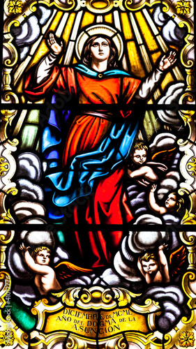 Nowoczesny obraz na płótnie Stained glass window