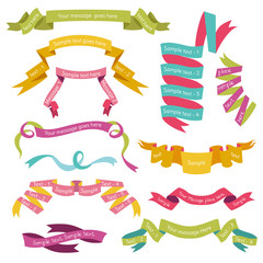 Poster - Set of Colorful Ribbons for your Text - in vector - part 1
