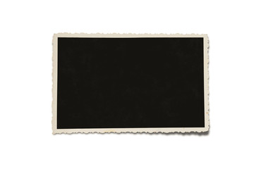 Aufkleber - Old blank grunge photograph with clipping path for inside