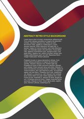Poster - Colorful abstract retro vector background
