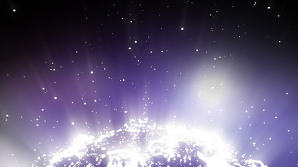 Wall Mural - space - Abstract loopable animation