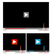 Poster - Web player interface template